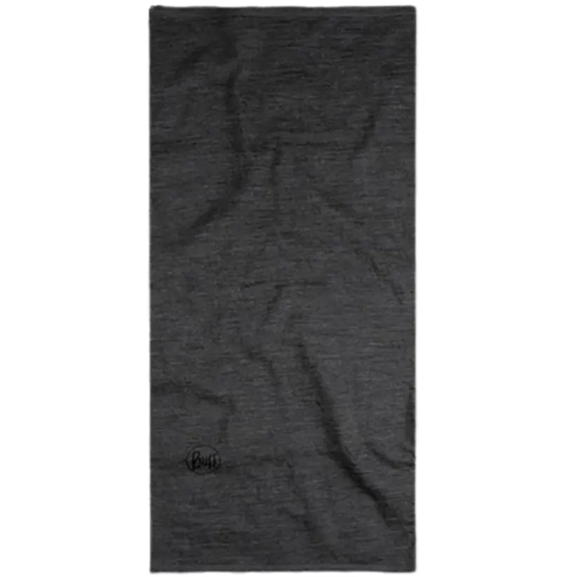 Buff Merino Lightweight Neckwear Solid Grey Adult-1